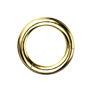 Foldable segment ring, gold-plated
