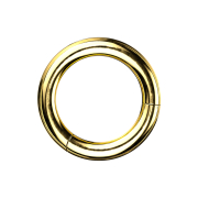 Anello segmentato pieghevole placcato in oro