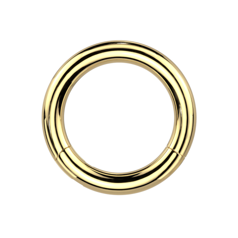 Foldable segment ring, gold-plated