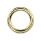 Foldable segment ring, gold-plated