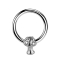 Micro Closure Ring silver mushroom silver