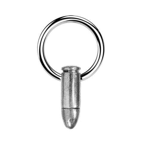 Micro Closure Ring silber Patrone silber