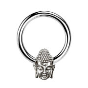 Closure ring silver Buddha silver
