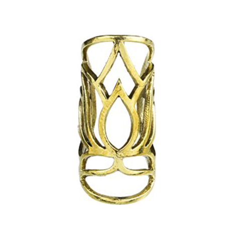 Orecchio Cuff placcato oro fiore di loto