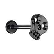 Micro Labret filetage intérieur noir tête de...