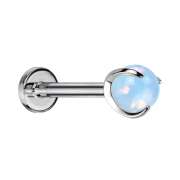 Micro Labret filettatura interna argento con sfera in...