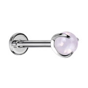 Micro Labret filettatura interna argento con sfera...