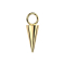 Gold-plated cone pendant