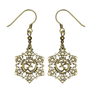 Ohrring vergoldet Om