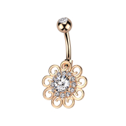 Banana rose gold with ball rose gold crystal silver and...