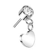 Cilindro senza filettatura argento Cristallo argento...