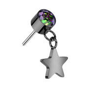 Cylindre sans filetage noir Cristal foncé...