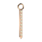 Anhänger rosegold Balken spitz Kristalle multicolor