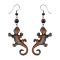 Gecko earring made from Narra wood