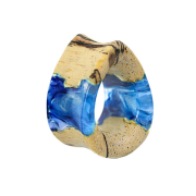 Flared tunnel tunnel coloring epoxy blue made of tamarind...