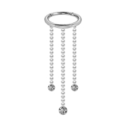 Micro Segmentring klappbar silber Anhänger...