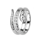 Ring silber Schlange gewickelt