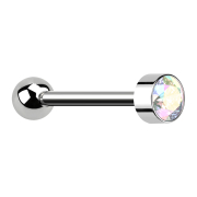 Micro Barbell filetage intérieur argent avec boule...