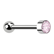Micro Barbell filetage intérieur argent avec boule...