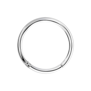 Micro segment ring hinged silver rhodium plated