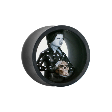 Flared Tunnel noir Wednesday Addams gauche