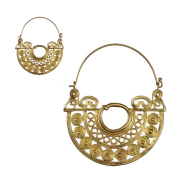 Orecchino placcato oro con vari cerchi