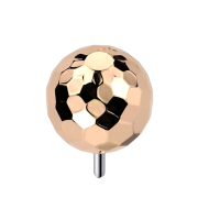 Threadless disco ball rose gold