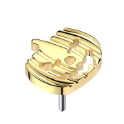 Threadless gold-plated Halloween pumpkin