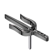 Threadless Trident Black