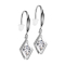 Earring silver pendant diamond crystal silver