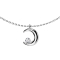 Catena dargento ciondolo luna cristallo argento