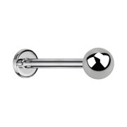 Micro labret silver with ball