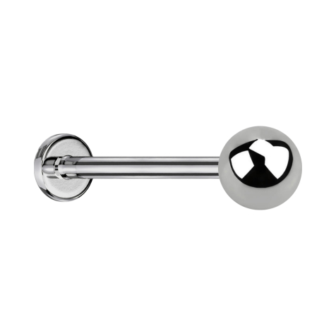 Micro labret silver with ball