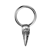 Micro Closure Ring argent Cartouche argent