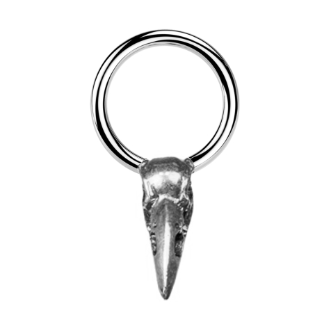 Closure Ring argent Cartouche argent