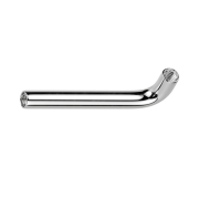 Barbell bar L curved silver with 1.2 mm internal thread