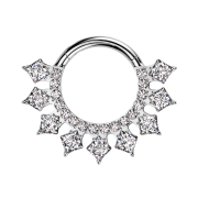 Micro Segmentring klappbar silber runde und eckige...