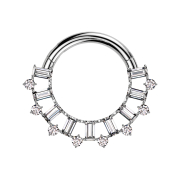 Micro Segmentring klappbar silber rechteckige und runde...