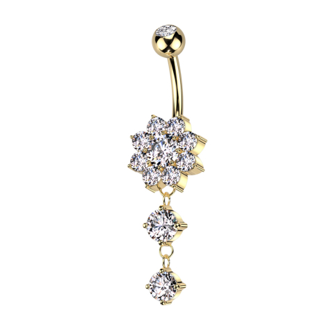 Banana silver with two balls crystal silver pendant bar pointed three crystals