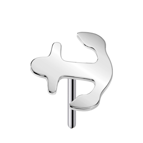 Threadless Anker silber