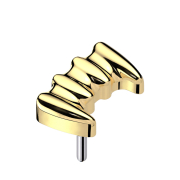 Dents de vampire sans filetage plaquées or