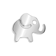Threadless Elephant Silver