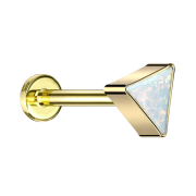 Micro Labret filetage intérieur plaqué or...