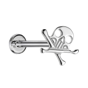 Micro Labret sans filetage argenté Tête de...