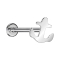 Micro Threadless Labret silber Anker silber