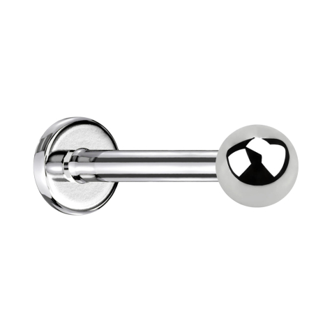 Labret argent avec boule