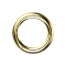 Segment ring hinged gold-plated
