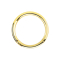 Micro segment ring hinged gold-plated