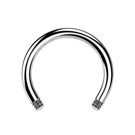 Barretta micro circolare argento