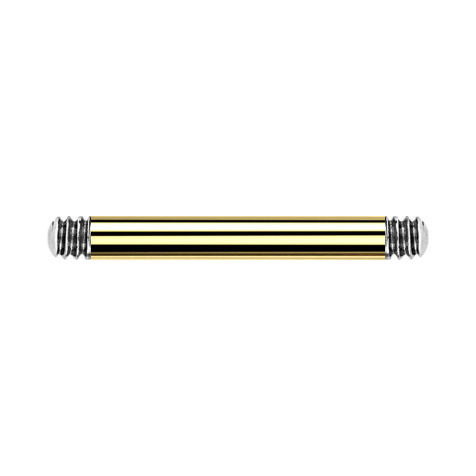 Gold-plated barbell rod